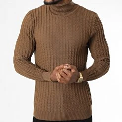 Meilleure affaire 😉 Pull Col Roulé APR-334 Camel de Classic Series ❤️ -Classic Series Soldes classic series 340516 APR 334 CAMEL 20220929T161318 03