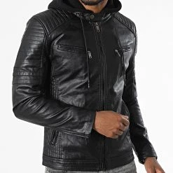 Offres ⌛ Veste Biker LP5537 Noir de Classic Series 💯 -Classic Series Soldes classic series 340650 LP5537 K BLACK 20220929T160622 03