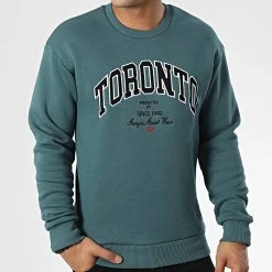 Meilleure vente 🥰 Sweat Crewneck 1123 Bleu Pétrole de Classic Series 🤩 -Classic Series Soldes classic series 340760 GK 1123 PETROL 20221006T152352 03