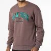 Promo 😀 Sweat Crewneck 1124 Marron de Classic Series 🛒