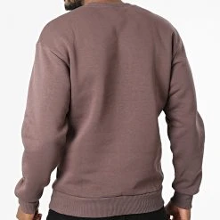 Promo 😀 Sweat Crewneck 1124 Marron de Classic Series 🛒 -Classic Series Soldes classic series 340772 GK 1124 MURDUM 20220929T161116 04