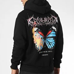 Nouveau ✔️ Sweat Capuche 1126 Noir de Classic Series 🔥