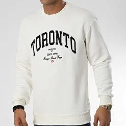 De gros 🤩 Sweat Crewneck 1123 Beige Clair de Classic Series ❤️ -Classic Series Soldes classic series 340801 GK 1123 EKRU 20221006T152122 03