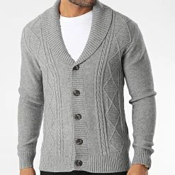 Offres ❤️ Gilet 6854 Gris Chiné de Classic Series 🔥 -Classic Series Soldes classic series 342225 6854 GRIS CHINE 20221020T140210 03