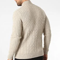 Vente flash 👏 Gilet Zippé 6855 Beige de Classic Series ✨ -Classic Series Soldes classic series 342238 6855 BEIGE 20221020T135122 04