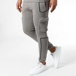 De gros ⭐ Ensemble De Survetement 1108 Gris Anthracite de Classic Series 🤩 -Classic Series Soldes classic series 342463 GK 1108T ACIK GRI 20221013T151824 04