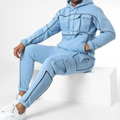 Offres ✔️ Ensemble De Survetement 1108 Bleu Clair de Classic Series ✨