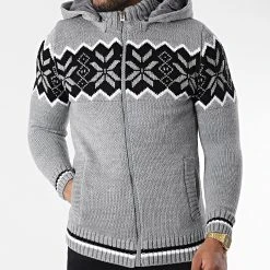 Acheter ⌛ Gilet Zippé Capuche 3008 Gris de Classic Series ❤️