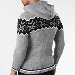 Acheter ⌛ Gilet Zippé Capuche 3008 Gris de Classic Series ❤️ -Classic Series Soldes classic series 342556 3008 GREY 20221007T161121 04