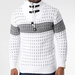 Bon marché 🔥 Pull Col Montant 5011 Beige Clair de Classic Series 🔥