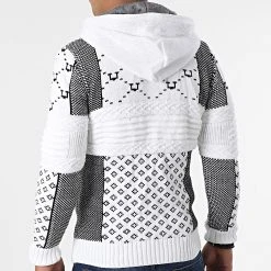 Nouveau 🔔 Gilet Zippé Capuche 3013 Beige Clair Noir de Classic Series ✨ 9 Nouveau 🔔 Gilet Zippé Capuche 3013 Beige Clair Noir de Classic Series ✨ -Classic Series Soldes classic series 342560 3013 WHITE 20221007T160458 04