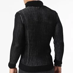 Grosses soldes 😀 Pull Col Montant 5017 Noir Beige Clair de Classic Series ✔️ -Classic Series Soldes classic series 342592 5017 BLACK WHITE 20221007T160844 04