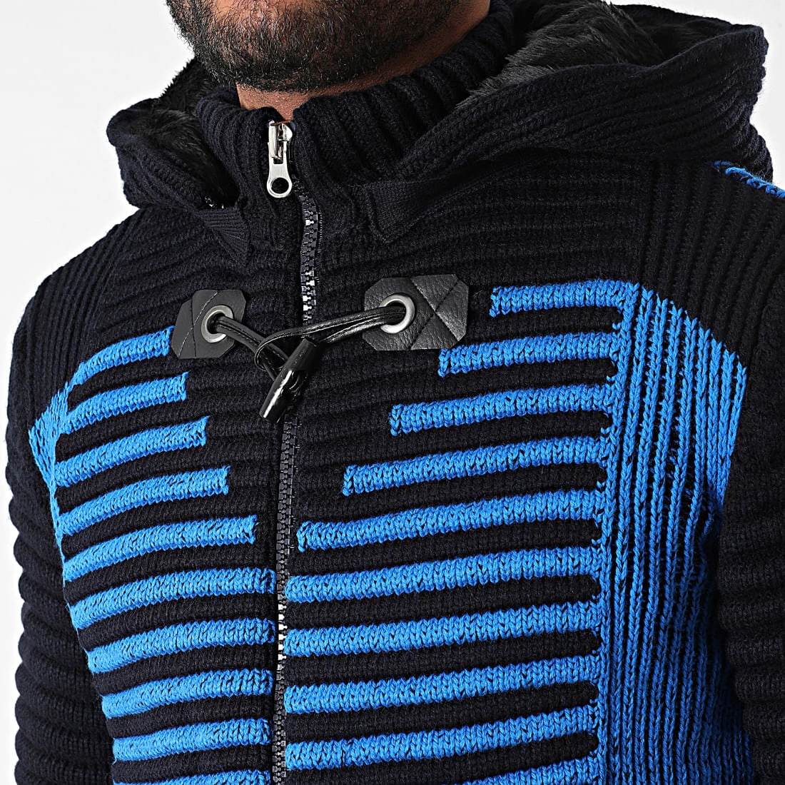 Le moins cher 🔥 Gilet Zippé Capuche 3005 Bleu Marine Bleu Clair de Classic Series ⭐ 4 Le moins cher 🔥 Gilet Zippé Capuche 3005 Bleu Marine Bleu Clair de Classic Series ⭐ – Image 2