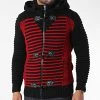 Grosses soldes 🤩 Gilet Zippé Capuche 3005 Noir Rouge de Classic Series ✔️ -Classic Series Soldes classic series 342662 3005 RED 20221007T160713 01