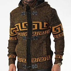 Acheter 🛒 Gilet Zippé Capuche 3014 Noir Orange de Classic Series 🛒 -Classic Series Soldes classic series 342675 3014 BLACK YELLOW 20221007T155352 03