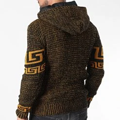 Acheter 🛒 Gilet Zippé Capuche 3014 Noir Orange de Classic Series 🛒 -Classic Series Soldes classic series 342675 3014 BLACK YELLOW 20221007T155354 04