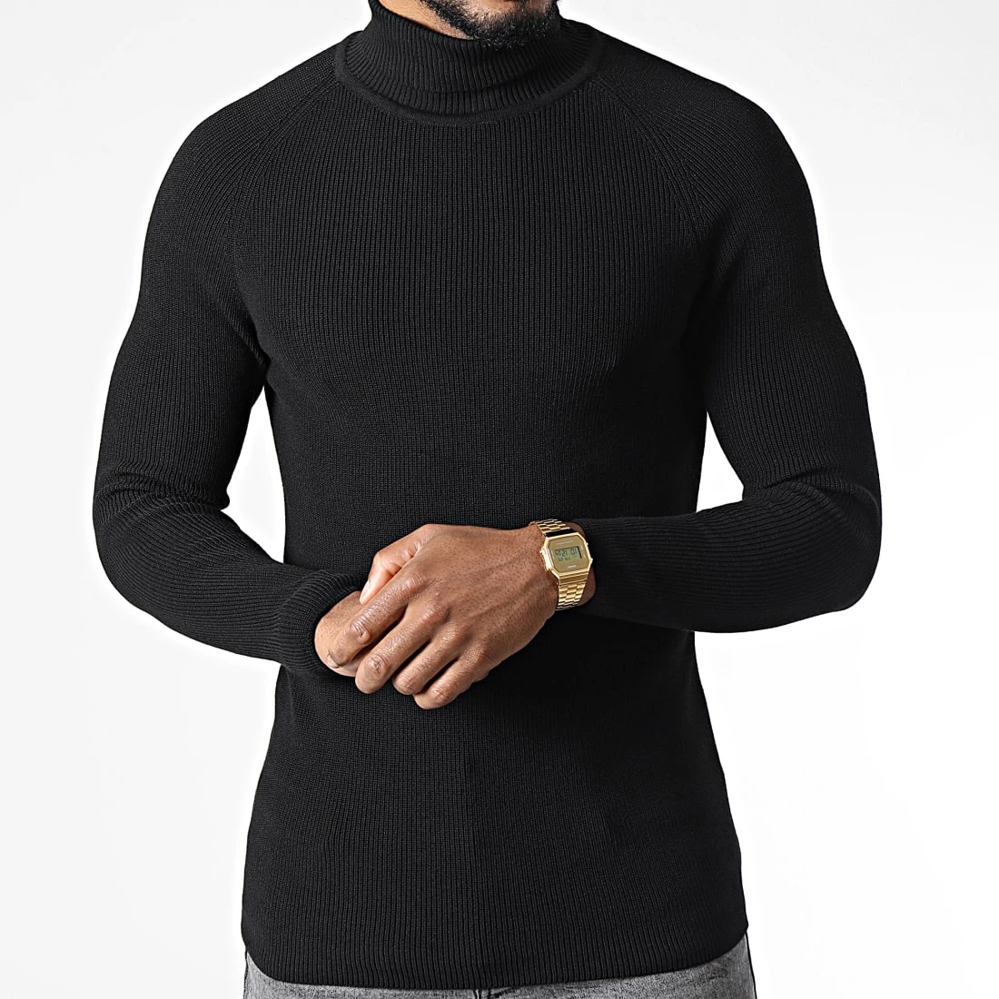 Meilleure vente ✔️ Pull Col Roulé 2010 Noir de Classic Series ✨ 5 Meilleure vente ✔️ Pull Col Roulé 2010 Noir de Classic Series ✨ – Image 3