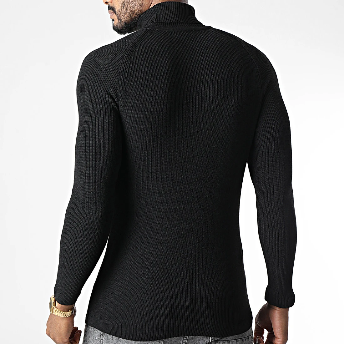 Meilleure vente ✔️ Pull Col Roulé 2010 Noir de Classic Series ✨ 6 Meilleure vente ✔️ Pull Col Roulé 2010 Noir de Classic Series ✨ – Image 4