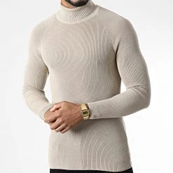 Top 10 ✔️ Pull Col Roulé 2010 Beige de Classic Series ✔️