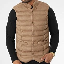 Nouveau 👏 Veste Sans Manches 403 Beige Foncé de Classic Series 🔥