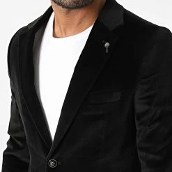 Meilleure affaire 🎁 Veste Blazer Velours X-019 Noir de Classic Series 🧨 -Classic Series Soldes classic series 343289 X 019 BLACK 20221014T153005 02