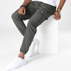 Vente flash ❤️ Pantalon Cargo XP167 Vert Kaki de Classic Series 👍 -Classic Series Soldes classic series 344122 XP167 ARMY GREEN 20221027T161136 03