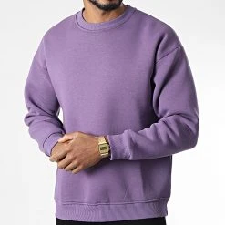 Promo 🛒 Sweat Crewneck 8902 Violet de Classic Series 🥰 -Classic Series Soldes classic series 344438 8902 032 20221020T155718 03
