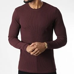 Vente flash ⭐ Tee 🤩 Shirt Manches Longues 7900 Bordeaux de Classic Series 😀 -Classic Series Soldes classic series 344442 7900 011 20221020T155737 03