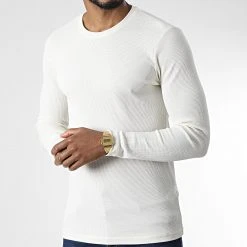 Bon marché ⌛ Tee 😍 Shirt Manches Longues 7900 Beige de Classic Series ⌛