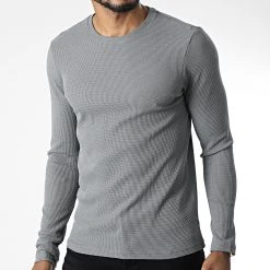 Nouveau ✔️ Tee ❤️ Shirt Manches Longues 7900 Gris de Classic Series 🥰