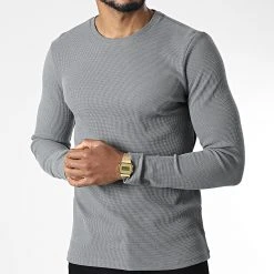 Nouveau ✔️ Tee ❤️ Shirt Manches Longues 7900 Gris de Classic Series 🥰 -Classic Series Soldes classic series 344444 7900 009 20221020T155514 03