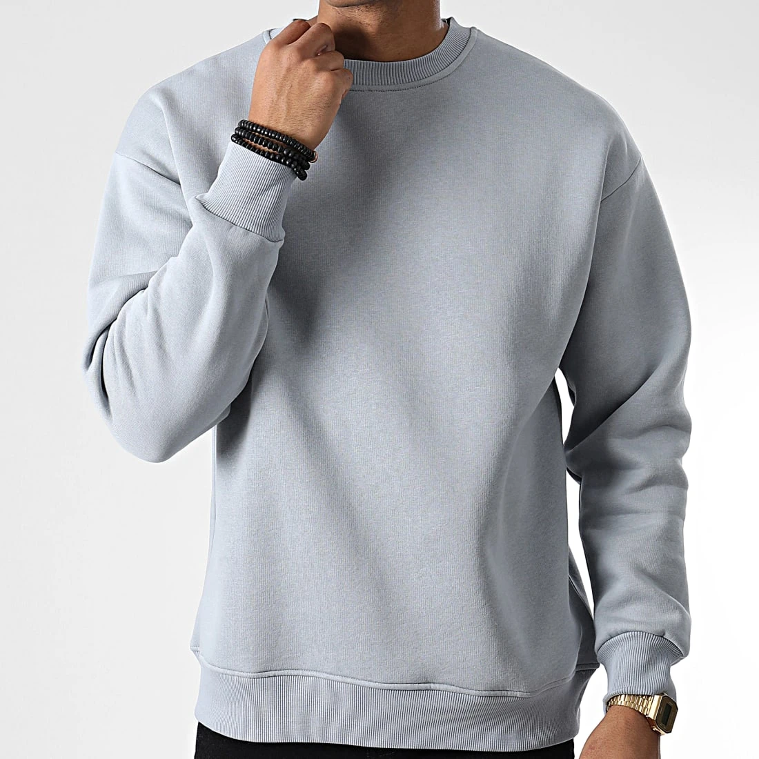 Sortie ⌛ Sweat Crewneck 8902 Gris de Classic Series 🔔 3 Sortie ⌛ Sweat Crewneck 8902 Gris de Classic Series 🔔