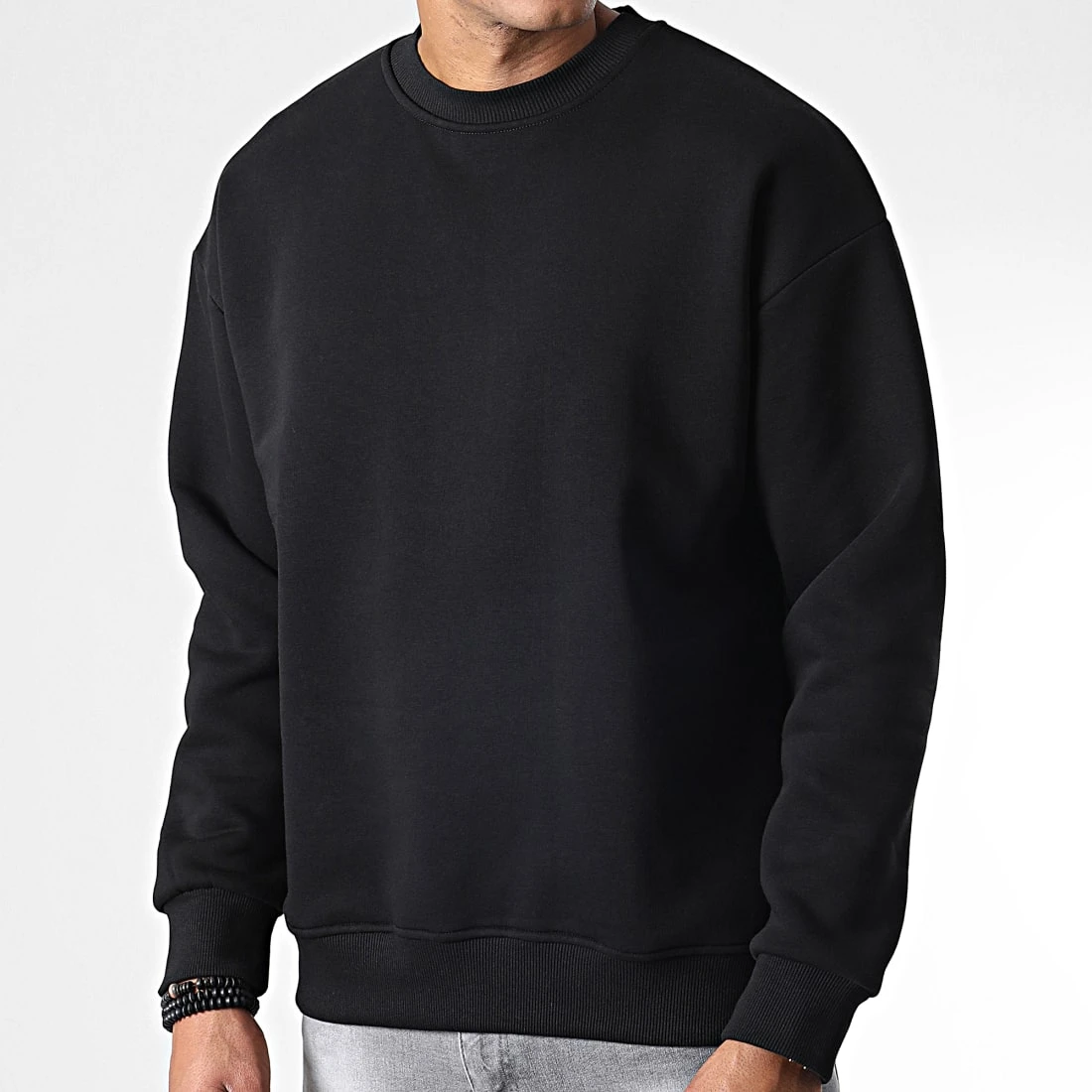 Meilleure vente 👍 Sweat Crewneck 8902 Noir de Classic Series 🥰 3 Meilleure vente 👍 Sweat Crewneck 8902 Noir de Classic Series 🥰