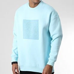 Nouveau 👍 Sweat Crewneck 9900 Bleu Clair de Classic Series 🌟 -Classic Series Soldes classic series 344494 9900 049 20221025T151651 03