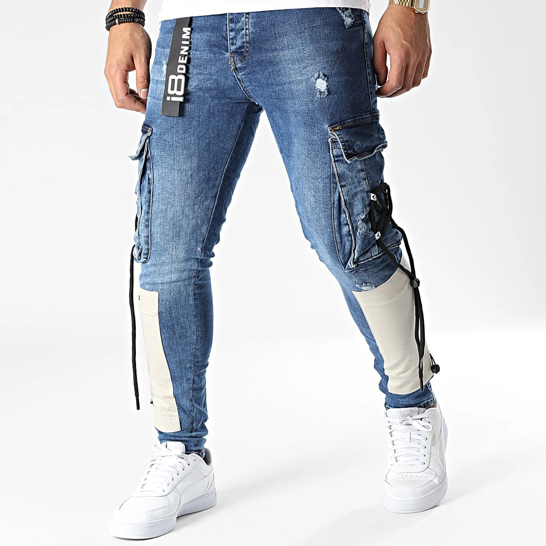 Sortie 🛒 Jean Cargo 15457 Bleu Denim de Classic Series 🎁 3 Sortie 🛒 Jean Cargo 15457 Bleu Denim de Classic Series 🎁