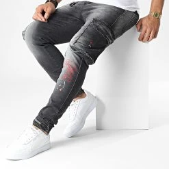 Meilleure vente 🎉 Jean Cargo 15455 Gris Anthracite de Classic Series 🤩 -Classic Series Soldes classic series 344555 15455 20221024T135036 03