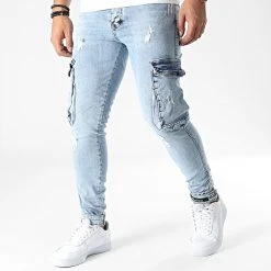 Meilleure affaire 👏 Jean Cargo 15456 Bleu Wash de Classic Series 💯