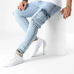 Meilleure affaire 👏 Jean Cargo 15456 Bleu Wash de Classic Series 💯 -Classic Series Soldes classic series 344556 15456 3 20221024T134909 03