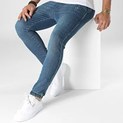 Tout neuf ⌛ Jogger Pant DJ2275 Bleu Denim de Classic Series ✨ -Classic Series Soldes classic series 344561 DJ2275 BLEU 20221124T090618 03