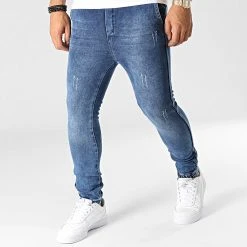 Remise 😍 Jogger Pant DJ2271 Bleu Denim de Classic Series 😉