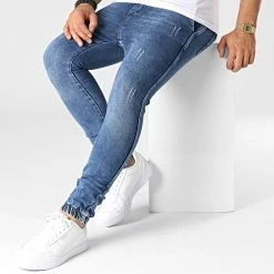 Remise 😍 Jogger Pant DJ2271 Bleu Denim de Classic Series 😉 -Classic Series Soldes classic series 344562 DJ2271 20221024T143418 03