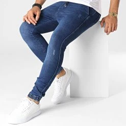 Tout neuf 😍 Jogger Pant DJ2269 Bleu Denim de Classic Series 👏 -Classic Series Soldes classic series 344563 DJ2269 20221024T143317 03