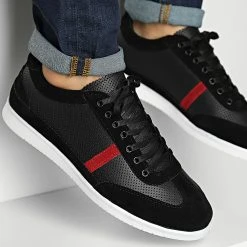 Remise 😀 Baskets Nac-17 Black Red de Classic Series ⌛