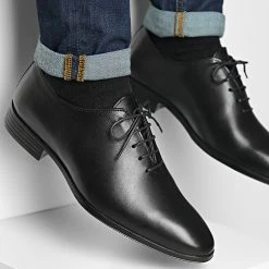 Promo 😀 Chaussures De Ville 4130 Black de Classic Series 😀