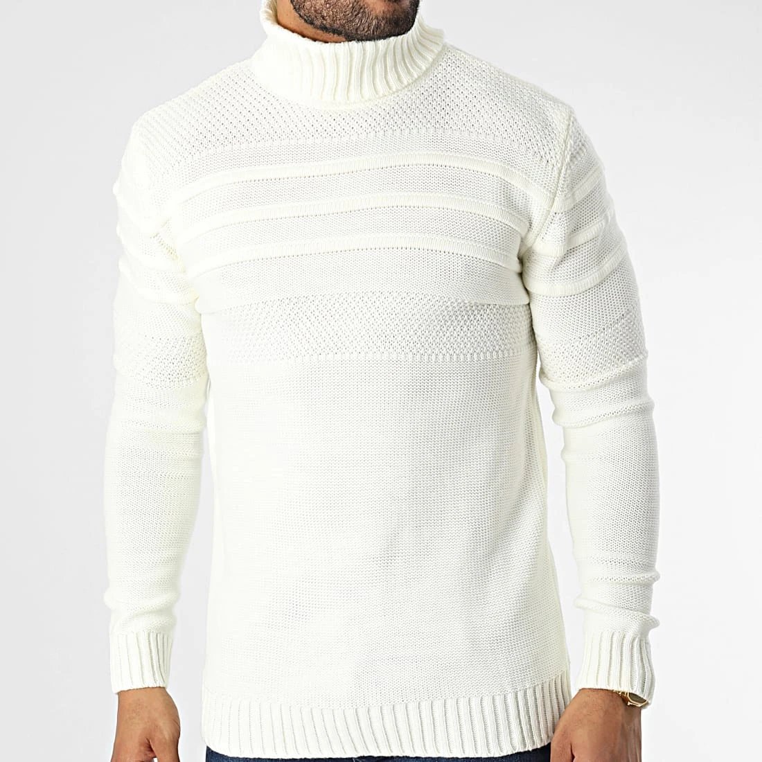 Tout neuf 🔥 Pull Col Roulé T3832 Beige de Classic Series 🎉 5 Tout neuf 🔥 Pull Col Roulé T3832 Beige de Classic Series 🎉 – Image 3