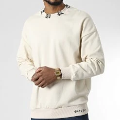 Acheter ✔️ Sweat Crewneck 22-K030 Beige de Classic Series 😀 -Classic Series Soldes classic series 345962 22 K030 BEJ 20221031T141423 03