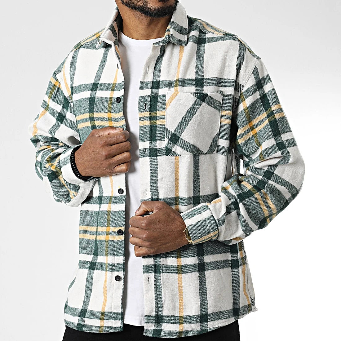 Meilleure vente 🛒 Surchemise A Carreaux 7037 Vert de Classic Series 🧨 3 Meilleure vente 🛒 Surchemise A Carreaux 7037 Vert de Classic Series 🧨