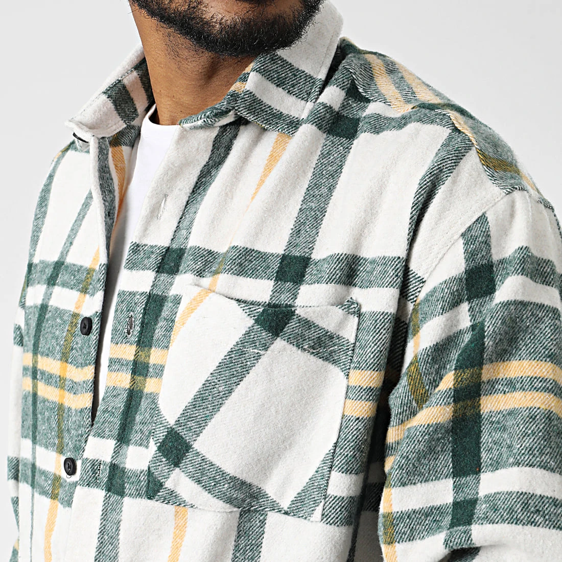 Meilleure vente 🛒 Surchemise A Carreaux 7037 Vert de Classic Series 🧨 4 Meilleure vente 🛒 Surchemise A Carreaux 7037 Vert de Classic Series 🧨 – Image 2