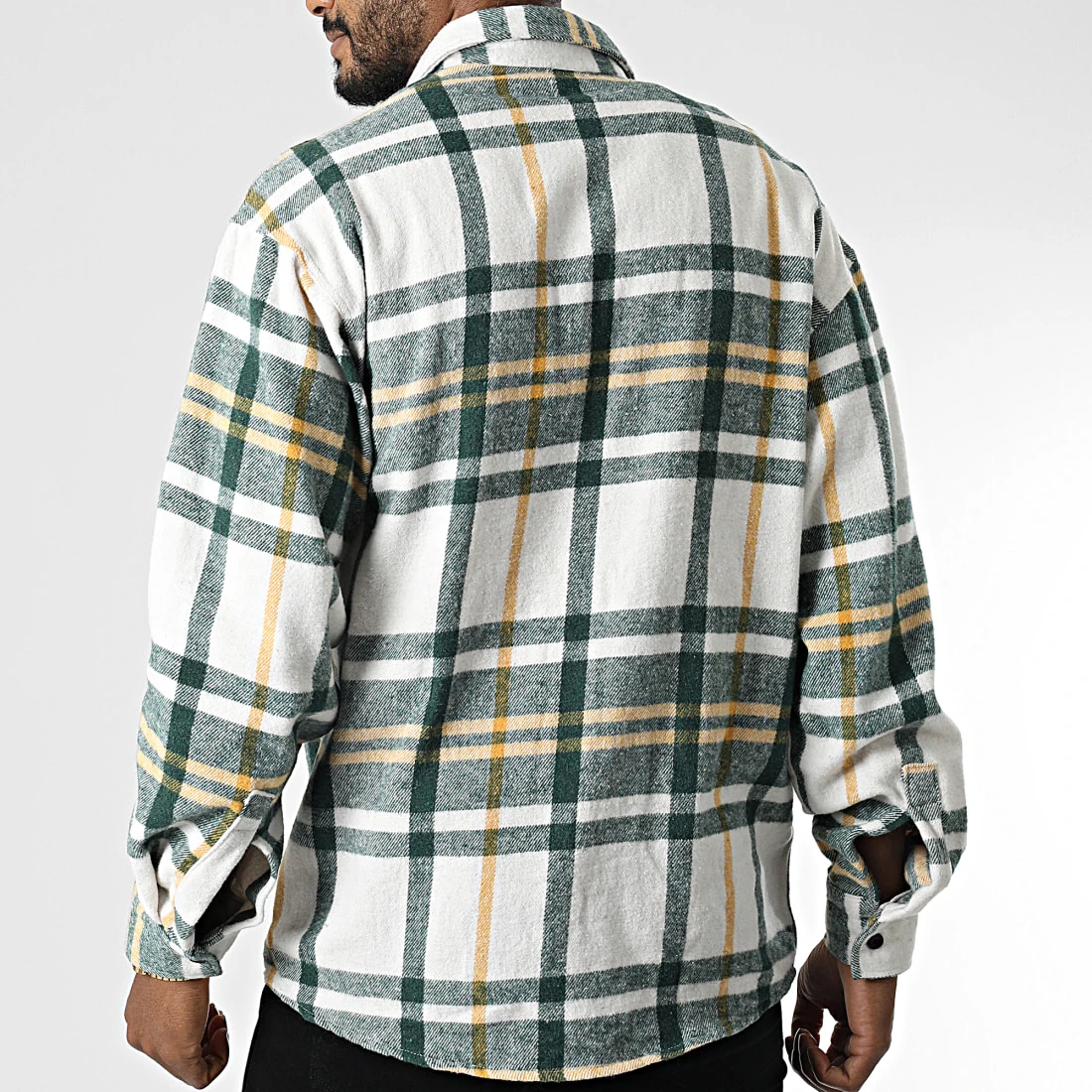 Meilleure vente 🛒 Surchemise A Carreaux 7037 Vert de Classic Series 🧨 6 Meilleure vente 🛒 Surchemise A Carreaux 7037 Vert de Classic Series 🧨 – Image 4