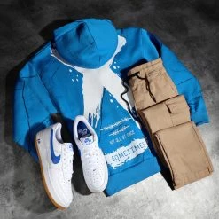 Meilleure vente ⭐ Sweat Capuche 22-K083 Bleu de Classic Series ✔️ -Classic Series Soldes classic series 345998 22 K083 SAKS 20221115T084005 05